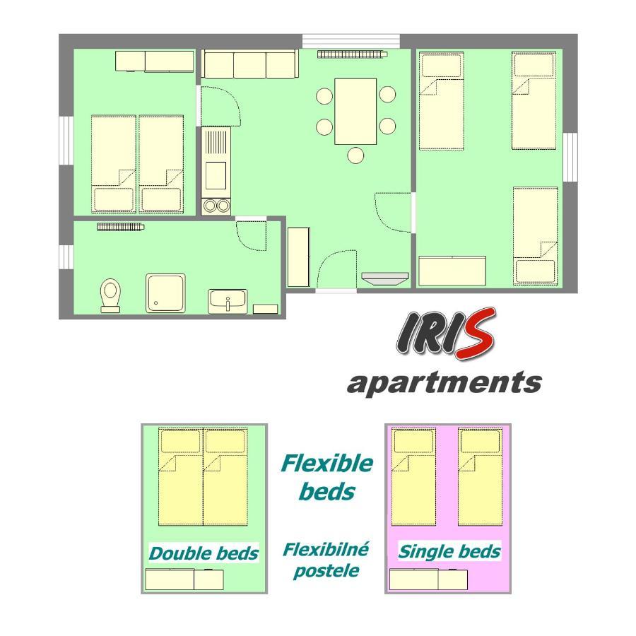 Apartments Iris Liptovský Mikuláš Eksteriør bilde