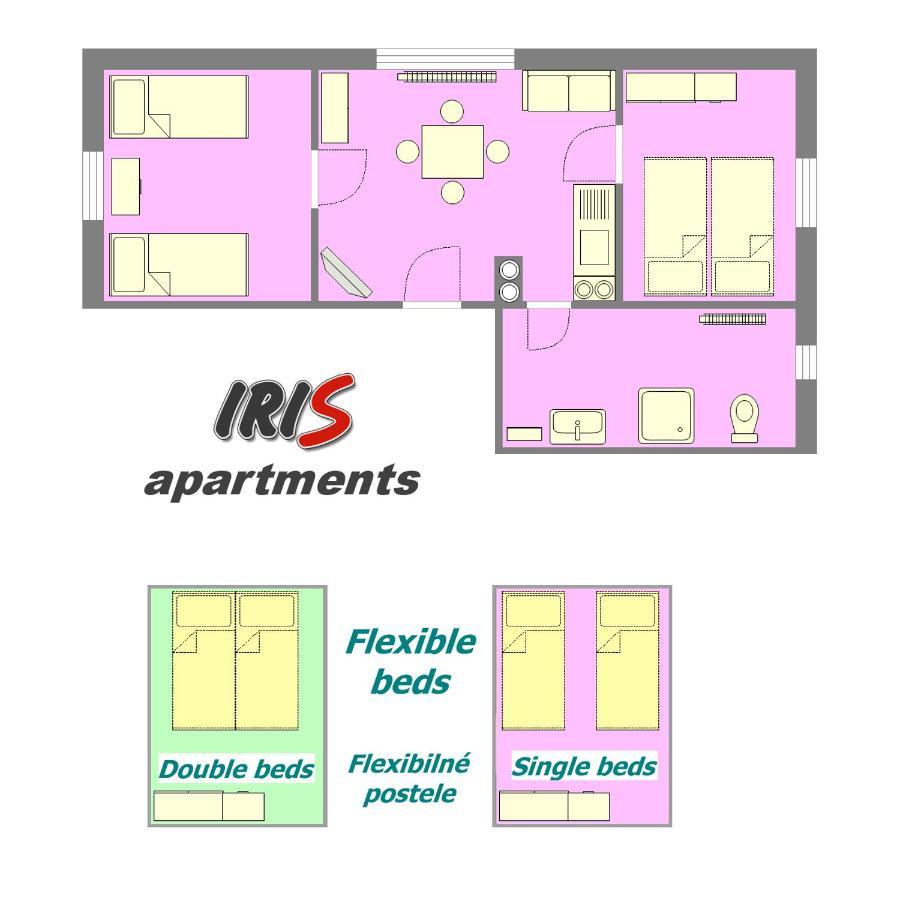 Apartments Iris Liptovský Mikuláš Eksteriør bilde